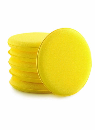 Buy microfibre hand polishing sponge, 130x25 mm, wax applicator pad for waxes, polishes, paint cleaner, car polish, instead of polishing machine microfibre hand polishing sponge in UAE