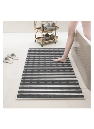 Buy the bathtub and bathroom mat in its new shape the mat is heavy plastic * silicone It is equipped with suction cups to keep it firmly on the floor and prevent slipping very high quality. It looks very elegant you can use it inside the bathtub or shower cabin and also on the bathroom floor the size of the mat is 69*38 cm imported in Egypt