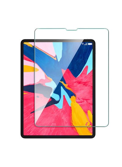 Buy iPad Pro 2021/2020 High Transparent 12.9Inch Screen Protector / High Touch Sensitivity / Ultra-Thin Tempered Glass / Easy Installation / Screen Guard Anti Scratch & Impact Protection - Clear in UAE