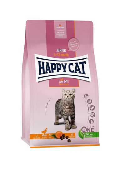 اشتري Happy Cat Junior Land Ente Farm Duck Cat Dry Food 4Kg في الامارات