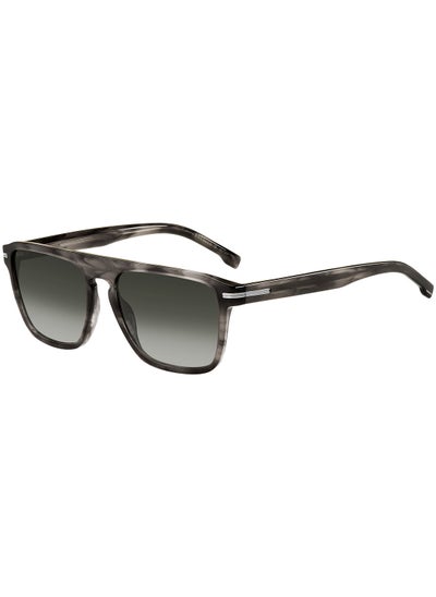 اشتري Men's UV Protection Rectangular Sunglasses - Boss 1599/S Horn Millimeter - Lens Size: 56 Mm في السعودية