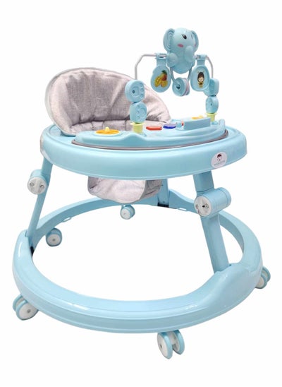 Buy Baby Walker Multifunctional Anti-Rollover Anti-O Folding 6-18 Months with Music and Phone Stand in Saudi Arabia