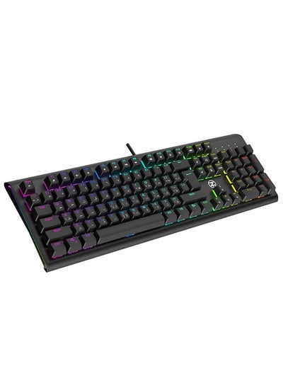 اشتري Techno Zone E 26 Gaming Mechanical Keyboard , Blue Switches , Programmable Macros Feature , Anti Ghosting Key , Multimedia , Switch Lifetime 50 million click في مصر