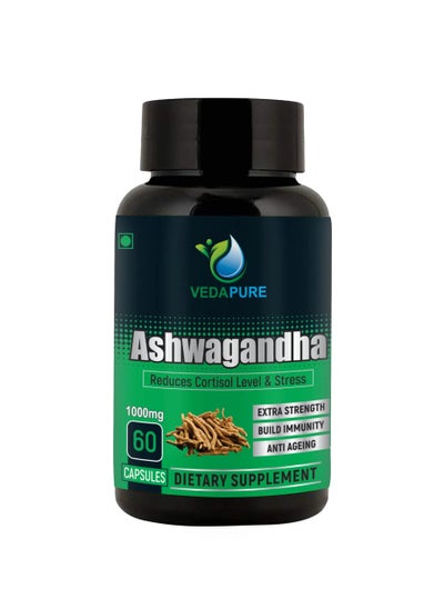 Buy Vedapure Ashwagandha 1000mg 60 Capsules in UAE