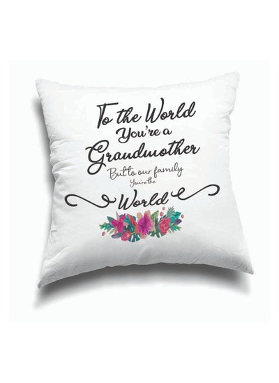 Buy Grandma Throw Pillow Covers 40x40 cm - Grandma Birthday Gifts, Grandma Gifts from Grandson, Granddaughter - Decorative Cushion Cover - Best Grandma Gifts in UAE