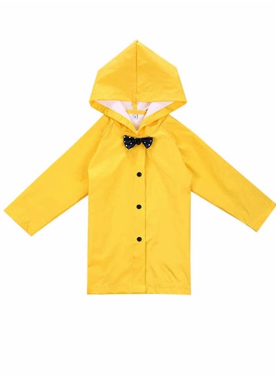 اشتري Kids RainCoat, Multifunctional Waterproof Rain Coat for Boys Girls  (L,Yellow) في السعودية