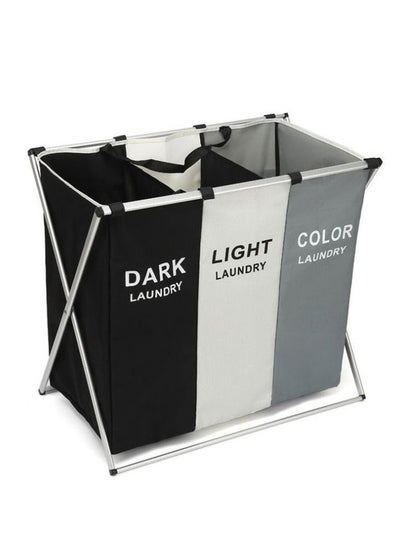 Buy Laundry Cloth Hamper Sorter Basket Clothes Laundry Basket Laundry Storage Basket Multicolour in Saudi Arabia