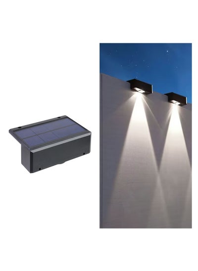 Buy 2023 new super bright solar wall lamp outdoor garden yard layout wall lamp home courtyard atmosphere lamp（White light） in Saudi Arabia