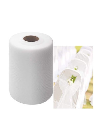 Buy 1 Rolls Tulle Fabric Rolls 6 Inch by 100 Yards Tulle Spool for Wedding Party Decorations Gift Bow Craft Tutu Skirt in Saudi Arabia