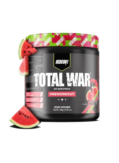 اشتري Total War Pre Workout Watermelon 30 Servings 444g في الامارات