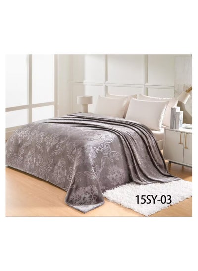 اشتري Soft touch summer bed blanket, 1.5 kg, king size, 240x220 cm في السعودية