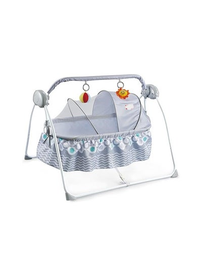 Buy Electric Baby Swing Cradle Automatic Bay Swing Cradle with Mosquito net European Standard Certified Remote Control Toy Bar and Music  Baby Swing Cradle for Baby 0 to 2 Years Grey in UAE