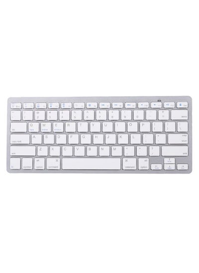 Buy Bluetooth Wireless Keyboard - English White in UAE