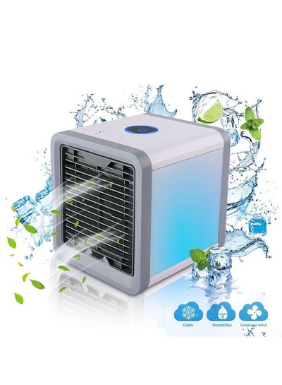 Buy USB Mini Refrigeration Air Conditioner Home Desktop Small Air Cooler Portable Mobile Humidification Water-cooled Electric Fan in Saudi Arabia