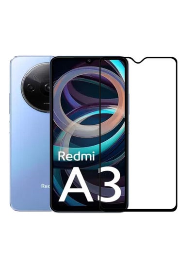 Buy Screen Protector For Xiaomi Redmi A3 Tempered Glass Screen Protector Full Glue Edge to edge Anti Scratch Bubble Free for Redmi A3 in UAE