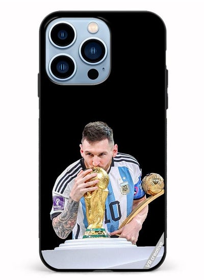 اشتري Protective case cover for Apple iPhone 13 Pro Messi Design Multicolor في الامارات