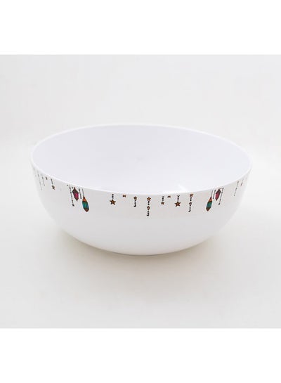 Buy Bright Designs Melamine Round Serving Bowl with fork and spoon Ramadan lan in Egypt