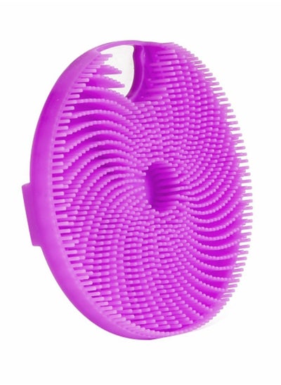 اشتري Silicone Body Scrubber, Gentle Exfoliating Body Scrubber in Shower Silicone , Long Lasting, and More Hygienic,1 Pack, Purple في السعودية