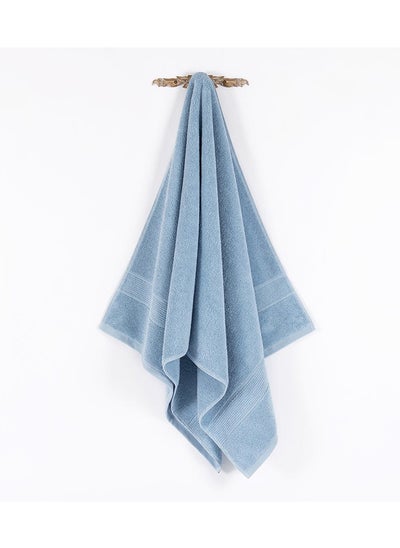 Buy Signature Bath Towel, Sky Blue - 140x70 cm in UAE