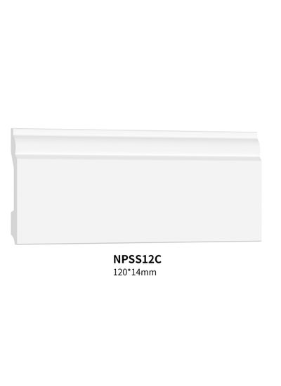 اشتري نعلات من مادة البوليسترين PS Skirting Board - مقاس 12*1.4*240 سم - كرتون في السعودية