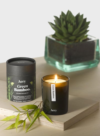 Buy Green Bamboo Candle 200G in UAE