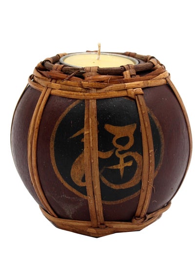 Buy FAKIH'S THAI HANDMADE-HANDPAINTED CANDLE HOLDER-ROUNDSHAPE-TH728 in UAE