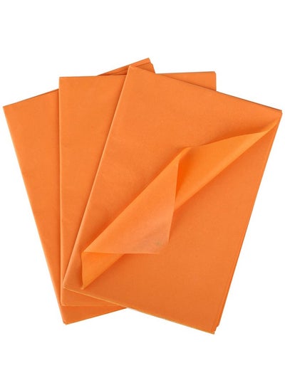 اشتري Orange Tissue Paper For Gift Bags, 14" X 20" Wrapping Paper Bulk Tissue Paper For Crafts, Packaging, Gift Wrap, Christmas, Holidays - 60 Sheets في الامارات