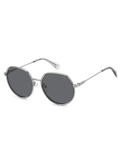 Buy Unisex Polarized Oval Sunglasses - Pld 4160/G/S/X Grey Millimeter - Lens Size: 55 Mm in UAE
