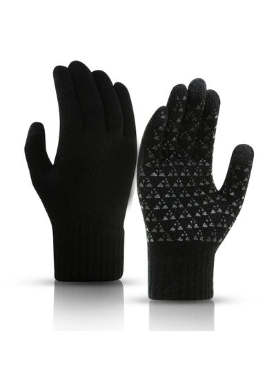 Buy Winter Gloves, Touch Screen Warm Gloves With Thermal Soft Knit Lining in Saudi Arabia