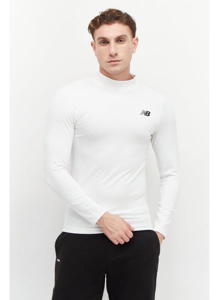 Buy Men Sportswear Fit Long Sleeves Training Sweatshirt, White in UAE