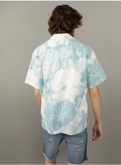 Buy AE Floral Button-Up Poolside Shirt in Saudi Arabia