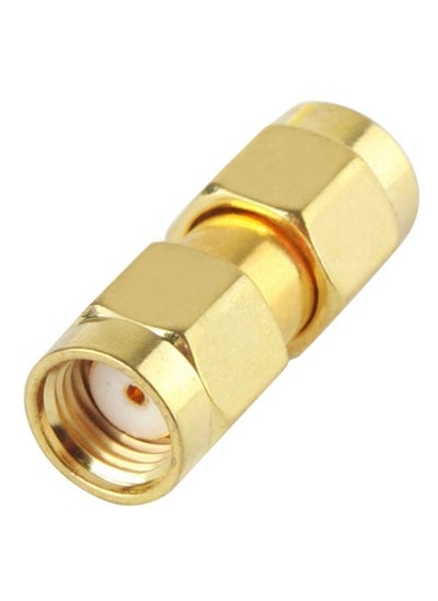 Buy Gold Plated RP-SMA Male to RP-SMA Male Adapter in Saudi Arabia