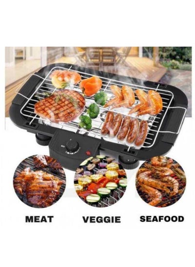 Buy Smoke-less BBQ Grill Portable Tabletop Electric Griddle Removable in UAE