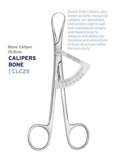 Buy Dental Instrument Bone Caliper 15.5cm in Saudi Arabia