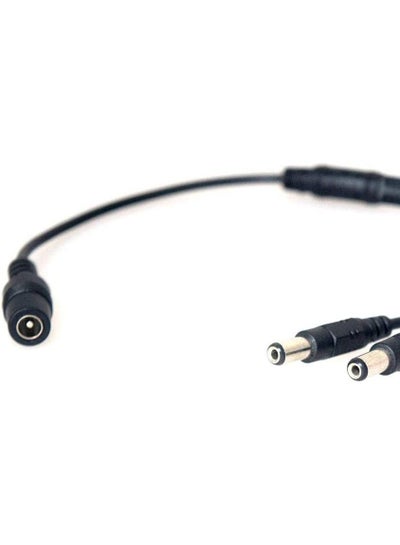 Buy Power Lead 5.5x2.1mm 1 Male to 2 Male Plug Dc 2.1 Y Splitter Cable for Cctv / LED Car / Backup Camera / Monitor in Egypt