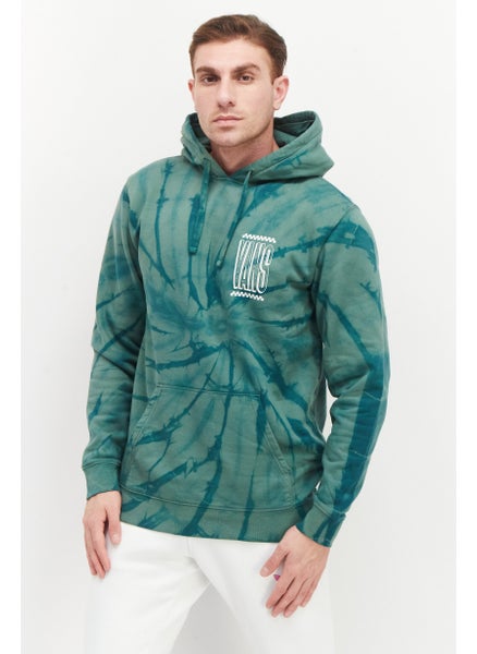 اشتري Men Hooded Tie Dye Long Sleeves Sweatshirt, Green في الامارات