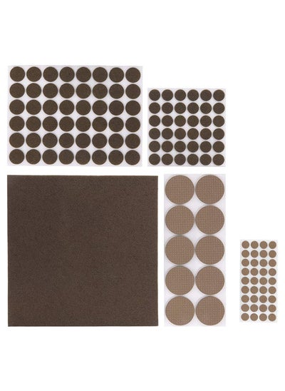 Buy Koopman Assorted Color Felt Furniture Pads - Set 131 pieces - 836901000 White/Brown in UAE