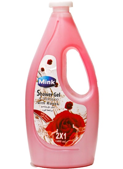 Buy Mink Shower Gel &Shampoo With Roses 1400Ml in Egypt