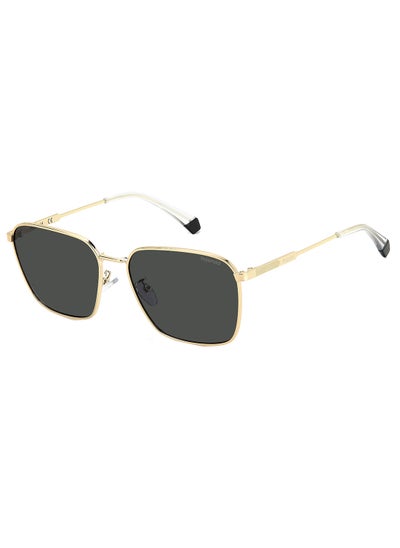 Buy Men Rectangular Sunglasses PLD 4120/G/S/X  GLD CRYST 59 in Saudi Arabia