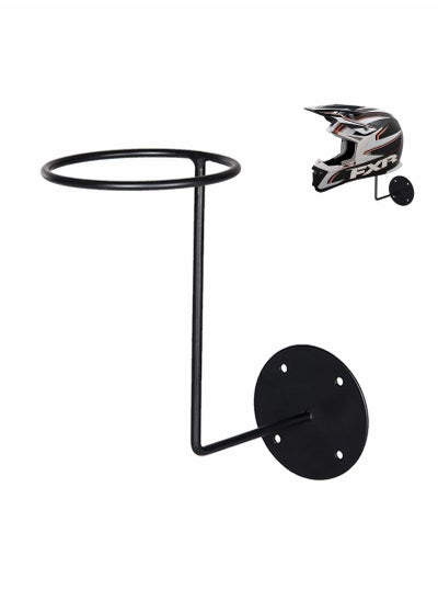 اشتري Motorcycle Accessories Helmet Holder, Metal Stand Wall Mounted Hanger Rack for Jacket, Coats, Hats, Dancing Masks, Ball Back for Basketball, Football, Volleyball في الامارات