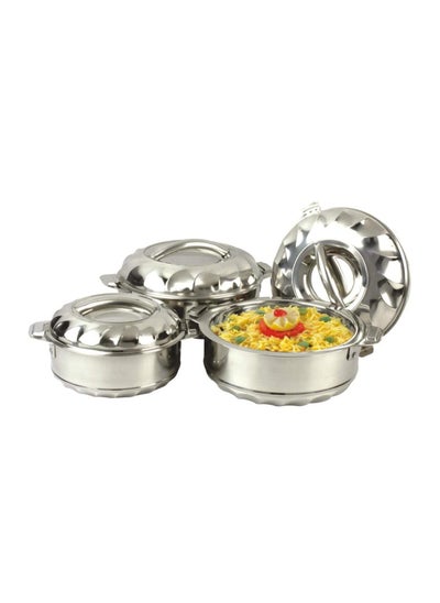 Buy DESSINI 3-Set Of Stainless Steel Hotpot in UAE