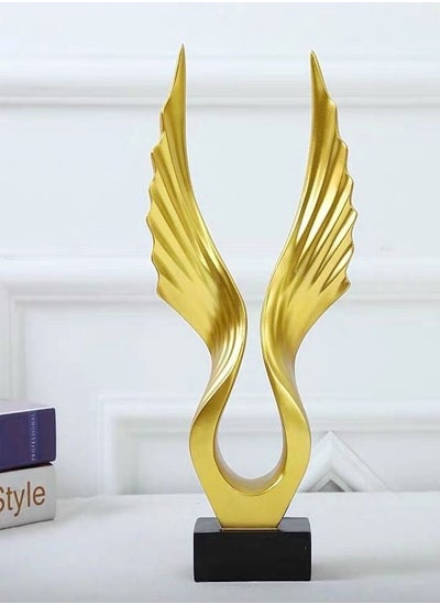 اشتري Bird Wings Statue Resin Sculpture Decoration Item for Home Office في الامارات