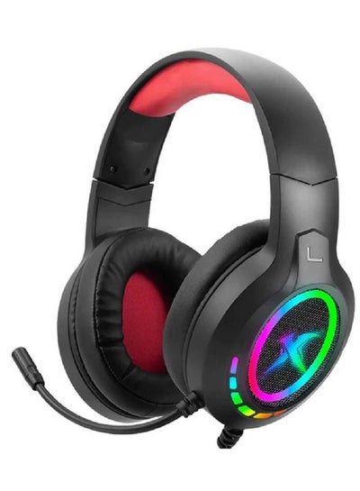 Buy GH904 RGB (USB) Gaming Headset - 7.1 Surround Sound - RGB Lighting - 50MM Drivers - LEATHER Ear Cups in Egypt