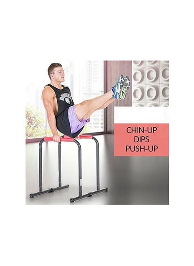 Buy Marshal Fitness Dip Up Stand Station Tricep Strength Trainning Dips, for Body Strenthener | MF-0616-B in UAE