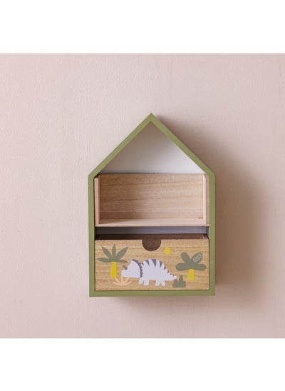 اشتري Meow Wood House Wall Shelf 20X30X8Cm في الامارات