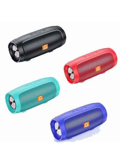 Buy Wireless Bluetooth Speaker Subwoofer Outdoor Portable Home Colorful Lights Desktop Multifunctional Radio Mini Sounder Classic in UAE