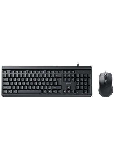 Buy Yesido KB18 High Quality USB Interface Durable And Water Resistant Wired Keyboard And Mouse Set in UAE