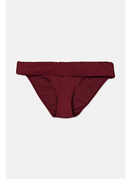 Buy Women Solid Swimwear Bottoms, Maroon in UAE