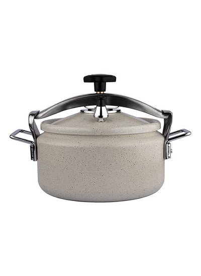 Buy 7.5Liters Aluminum Granite Pressure Cooker Iron Handle Pearl White 7.5 Liter Pearl White in Saudi Arabia