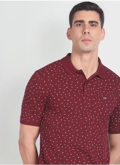 Buy Printed Regular Fit Polo in UAE